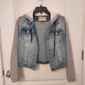 Wallflower Hooded Denim Jacket